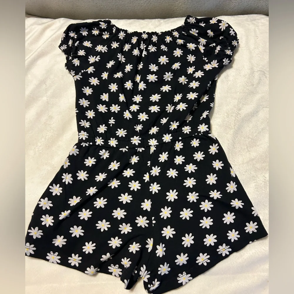 Old Navy Puff-Sleeve Jersey-Knit Romper - Lot of 2